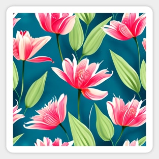 Lilies flowers pattern Sticker